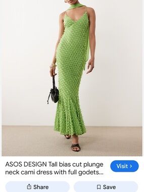 Lulu's Light Green Textured Cowl Midi Dress